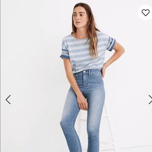 Madewell high rise crop denim